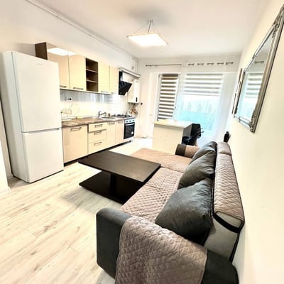 Rental of a new 1-room studio apartment, 50 m², in Bucharest, Romania